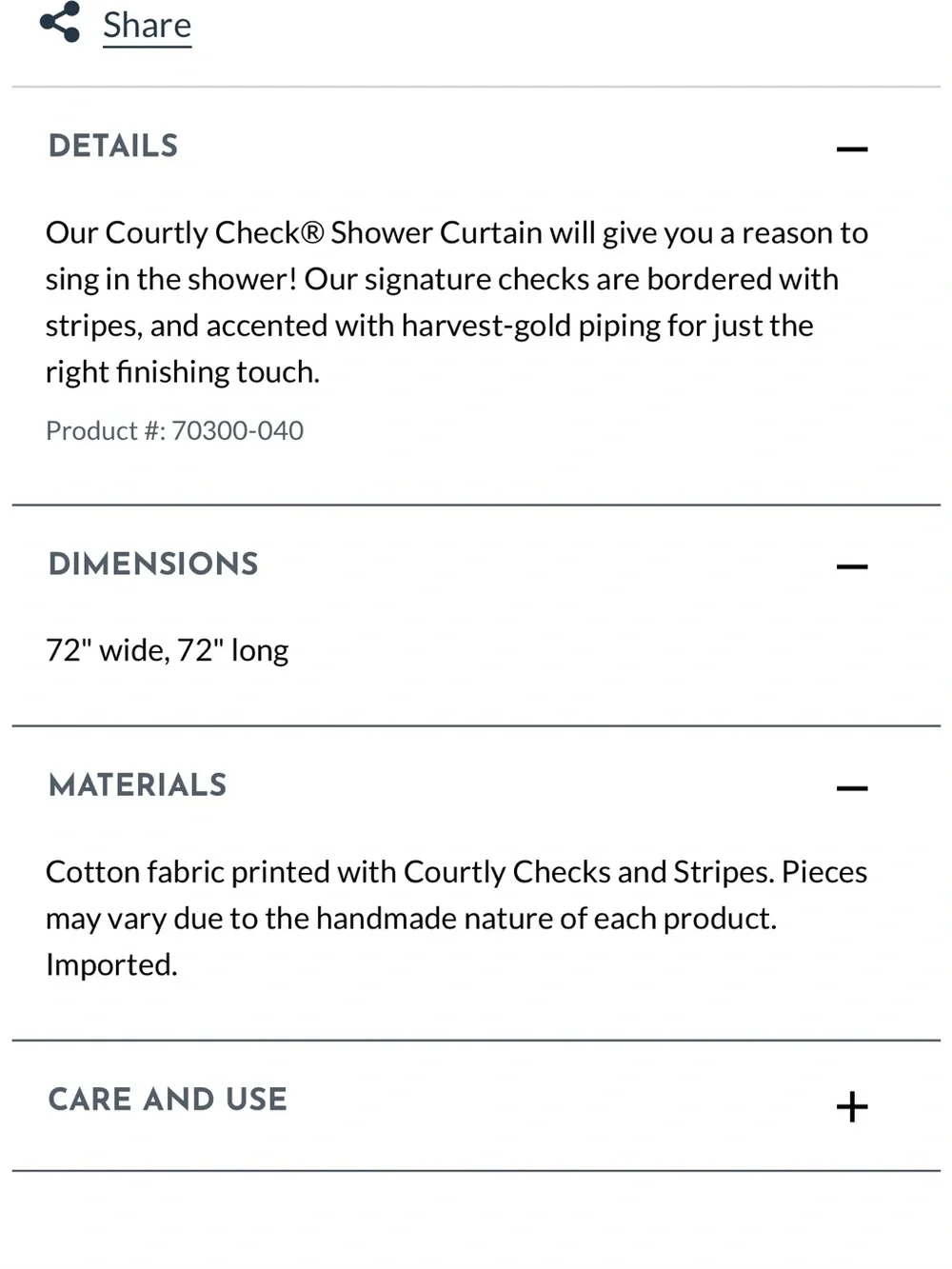 Nwt MacKenzie-Childs Courtly Check Shower Curtain in Black, White & Gold $200
